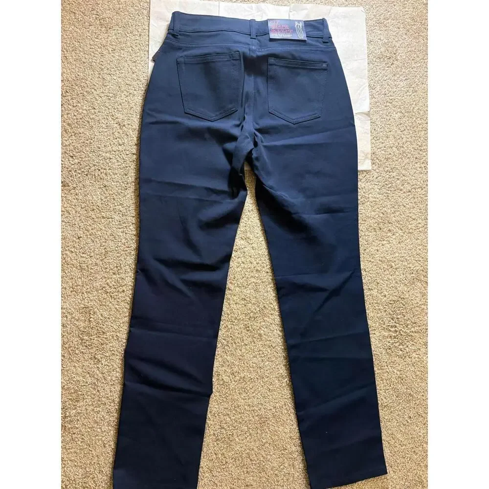 Chaps Women's Navy Pants Size 4R NWT - Picture 2 of 3